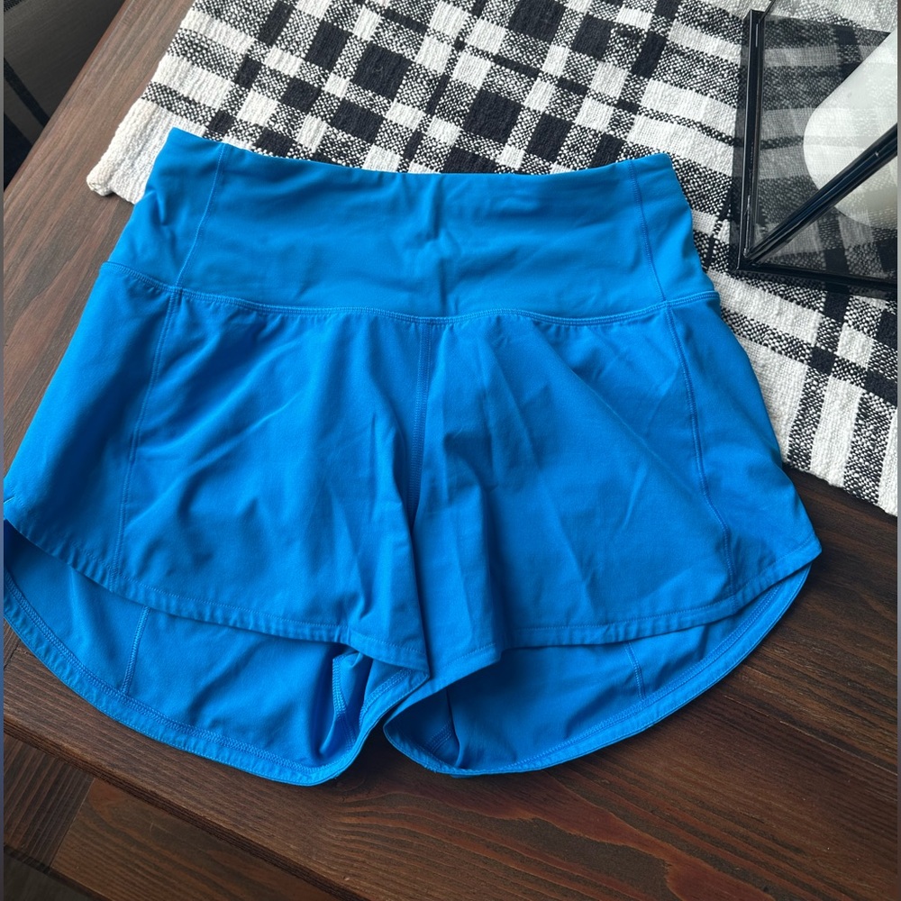 Lululemon Athletica Vibrant Blue Athletic Shorts